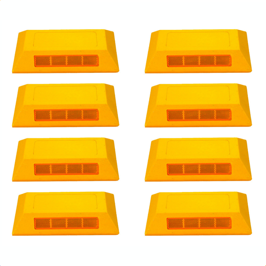 KIT com 8 Mini Tachão Sinalização Viária Redutor De Velocidade para Rua Rodovia Condomínio