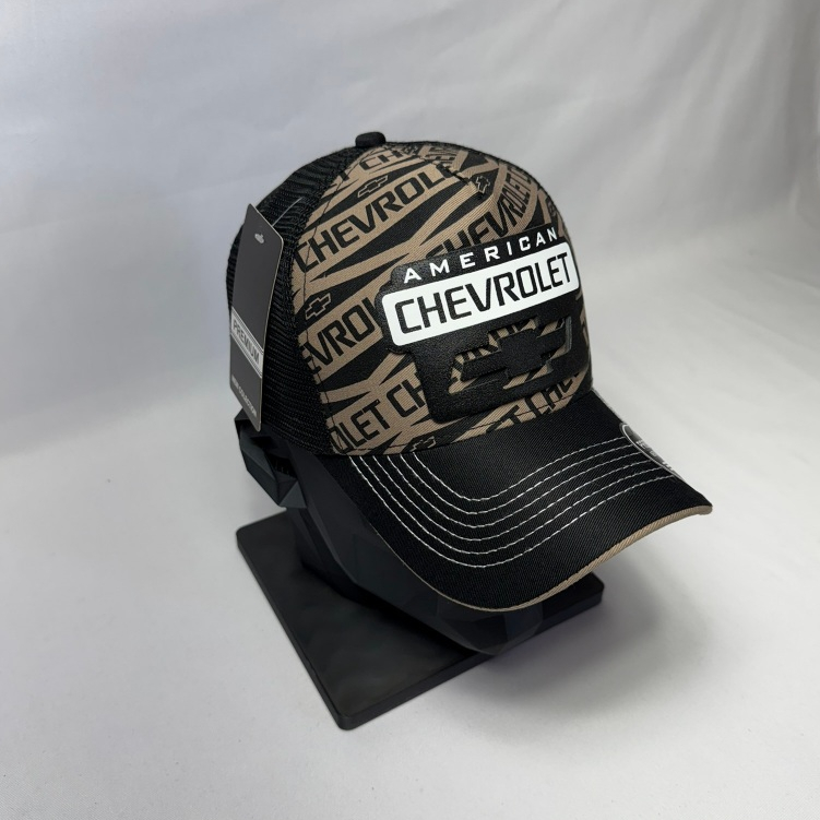 Boné estilo Chevrolet Trucker Aba Curva Silk/Bordado Relevo Ajustável em Oferta na Shopee