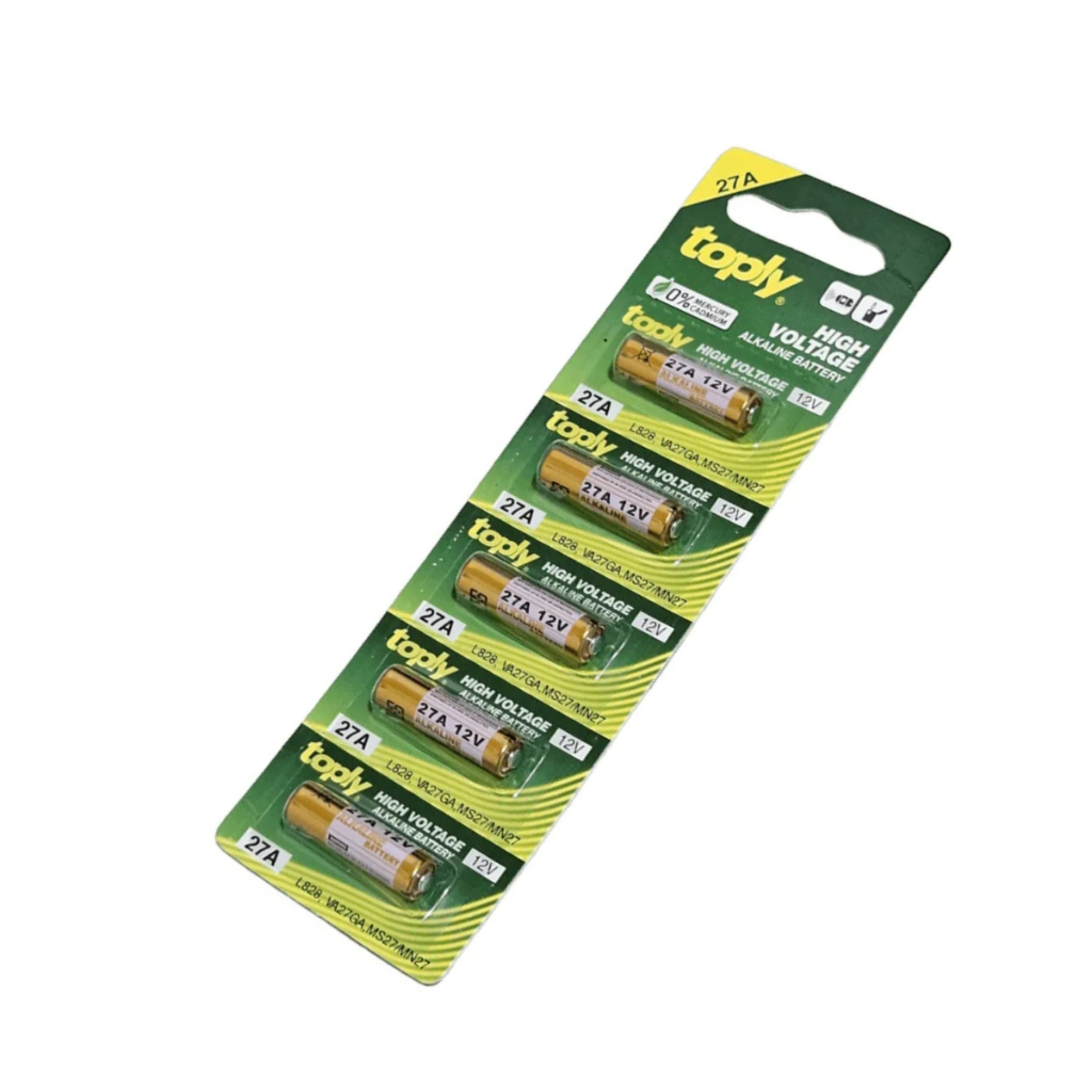 Bateria Pilha 27a 12v Cartela c/ 5 Alcalina Portão Alarme Clone