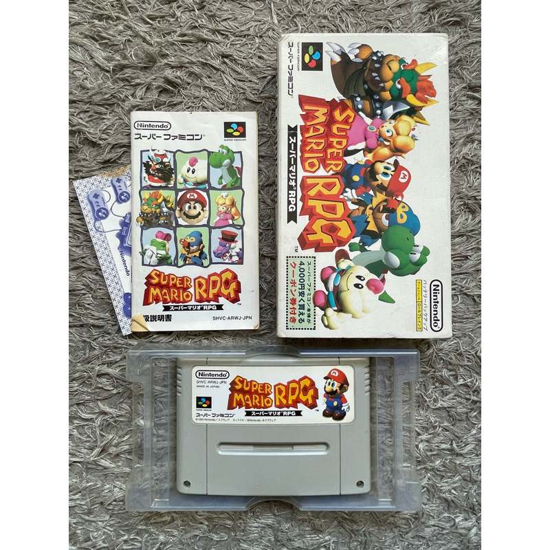SUPER MARIO RPG - SUPER FAMICOM - SUPER NINTENDO - JOGO ORIGINAL