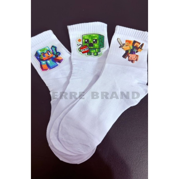 MEIAS ROBLOX SERVE DO 34 AO 44 KIT COM 3 PARES em Oferta na Shopee