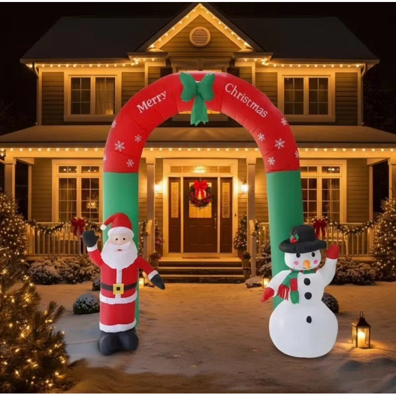 ENFEITE NOEL INFLÁVEL COM LEDS | COR: BRANCO QUENTE | TAM.: 2,40 METROS | BIVOLT 110/220 | PAPAI NOEL | ALVORE DE NATAL