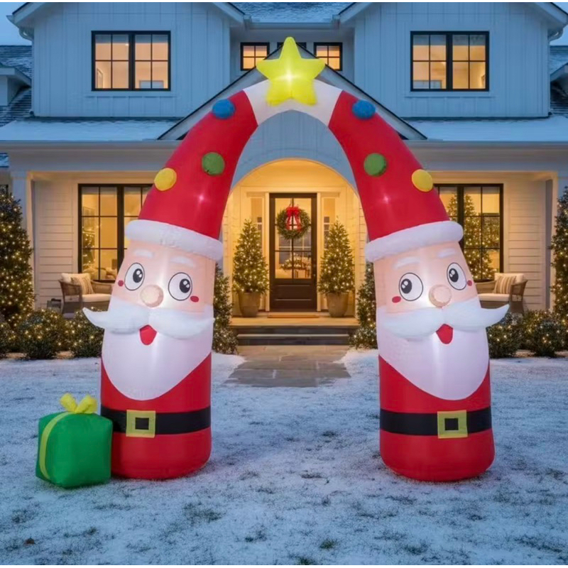 ENFEITE NOEL INFLÁVEL COM LEDS | COR: BRANCO QUENTE | TAM.: 2,70 METROS | BIVOLT 110/220 | PAPAI NOEL | ALVORE DE NATAL