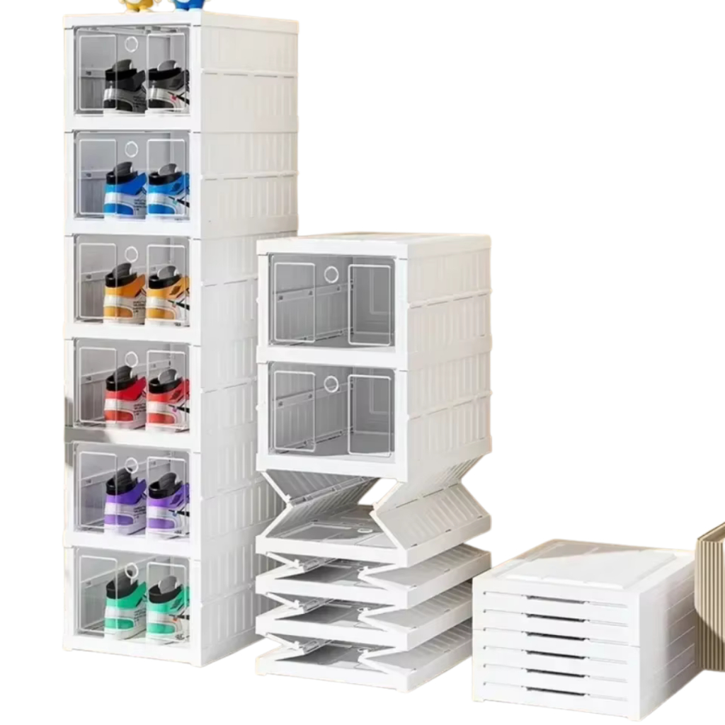 Sapateira Dobrável 6 Andares Multiuso Organizador Desmontável Empilhável Tênis Sapatos Organizadora