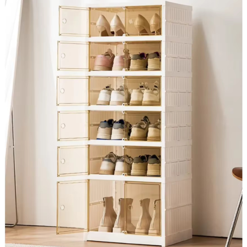 Sapateira Dupla Vertical Dobrável Caixa 6 Andar 12 Pares Tênis, Sapatos, botas em Oferta na Shopee