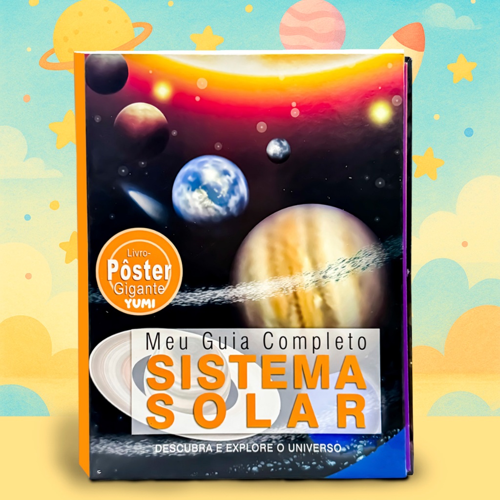 Livro Educativo Adulto Infantil Guia Completo Sistema Solar Com Pôster Gigante Colecionável em Oferta na Shopee