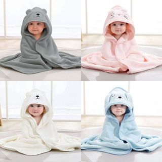 Toalha De Banho Bebê Capuz Infantil Recém Nascido Criança Bichinho Absorvente