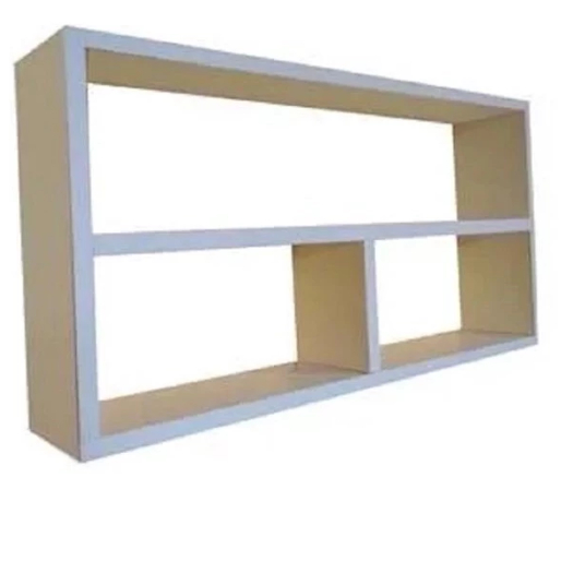 Kit COM 2 Nicho divisória simples 100% MDF BRANCO