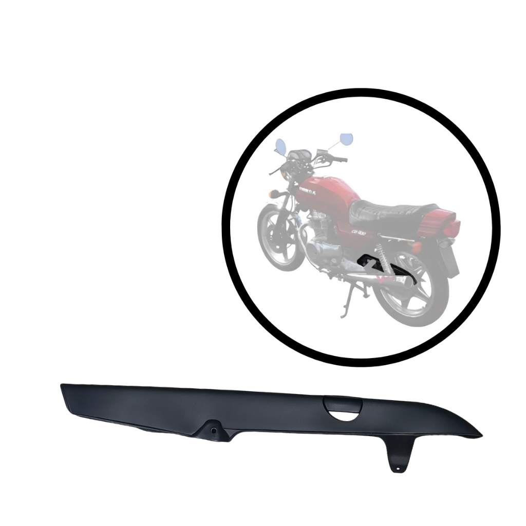 Capa Protetor De Corrente Cb400 Cb450 Preto Paramotos