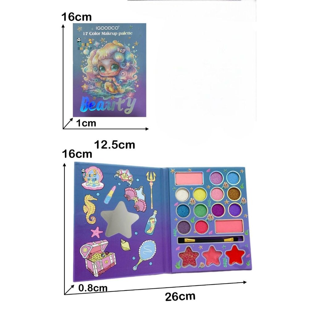 Kit Maquiagem Infantil Sereia em Oferta na Shopee