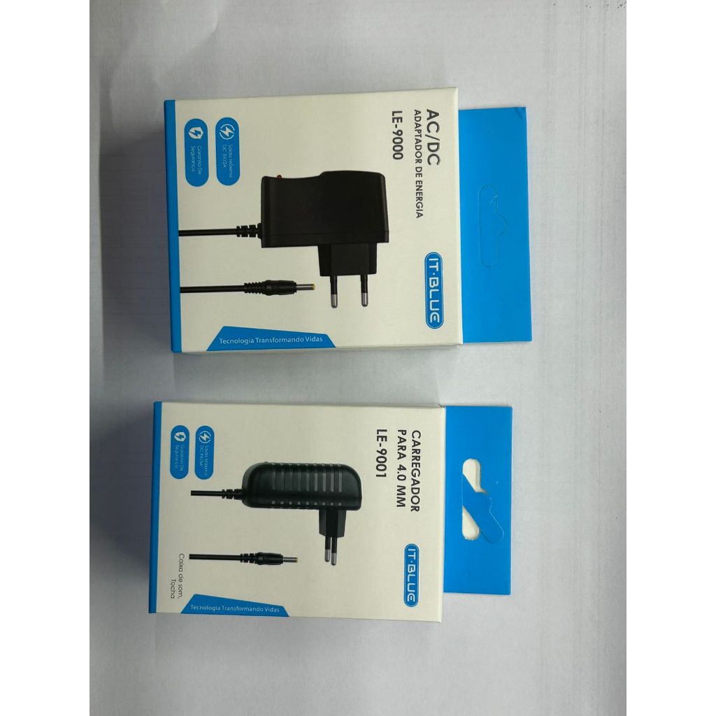 Fonte Carregador Caixa Som  9V/ 3A  5v 2a  Pino Fino Amarelo Maxxi sound lelong Multiuso pino  4,0 × 1,7 mm
