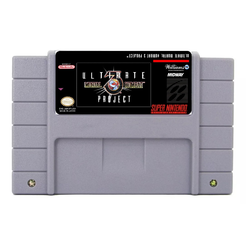 Ultimate Mortal Kombat 3 Project Mk Deluxe UMK3 Super Nintendo Snes