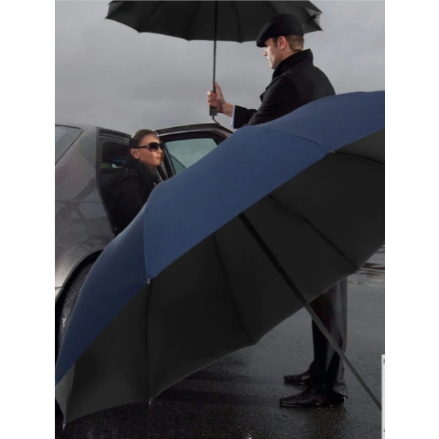 Guarda Chuva Automático Abre E Fecha Reforçado Contra Vento Proteção Solar Blackout Quilha Dupla