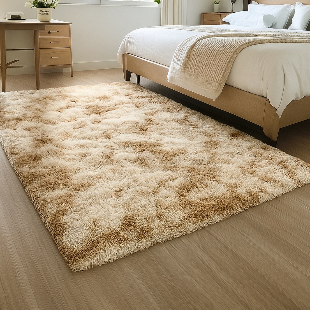 Tapete Peludo 1,50 X 1,00 Sala e Quarto Felpudo Macio