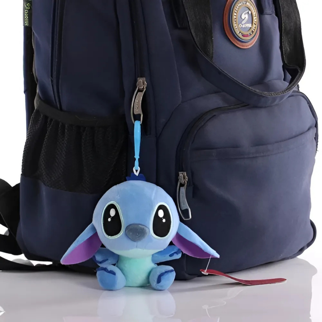 Chaveiro de Pelúcia Lilo Stitch ou Angel Disney Brinquedo Presente Decoração Coleção Mochilas Chaves