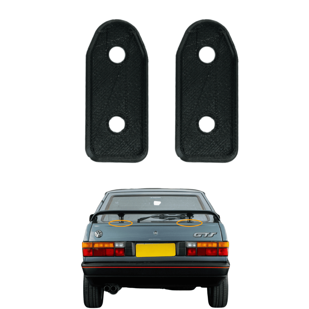 Calço Borracha Aerofólio Kit Peças Gol Gti Gts Gl Cl Gt