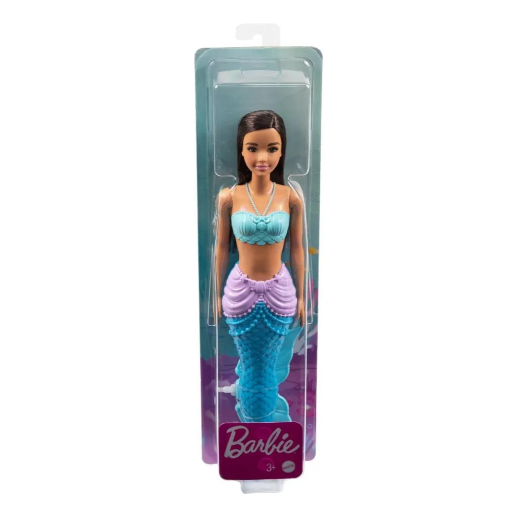 Barbie Sereia Morena Com Cauda Azul - Mattel Hgr04