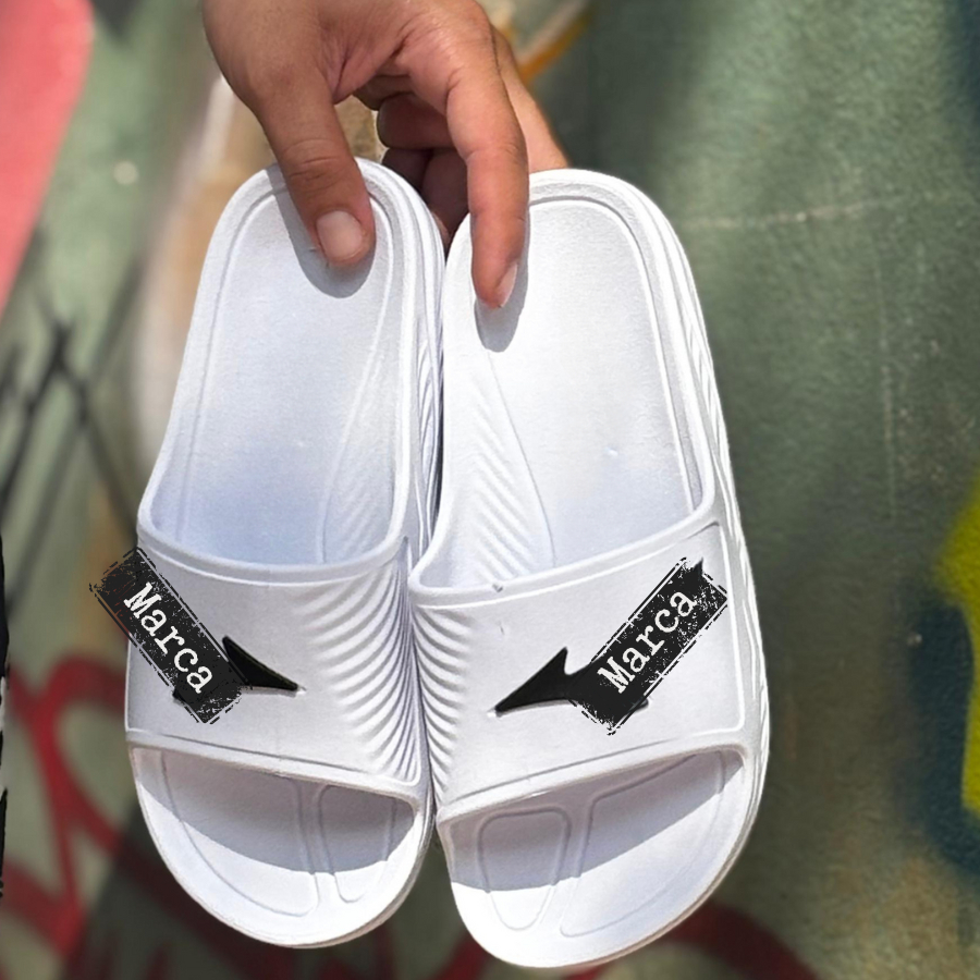 Chinelo Masculino Branco Slide Nuvem Anatómico Esportivo Casual Confortável em Oferta na Shopee