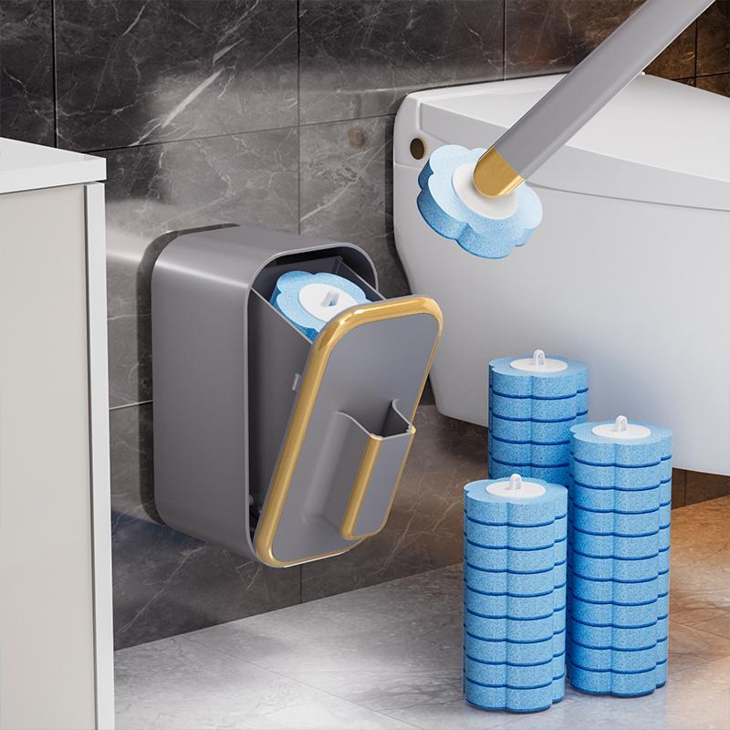 Escova para limpeza de uso sanitário OU refil de esponja descartável, nas cores BRANCA/CIN...