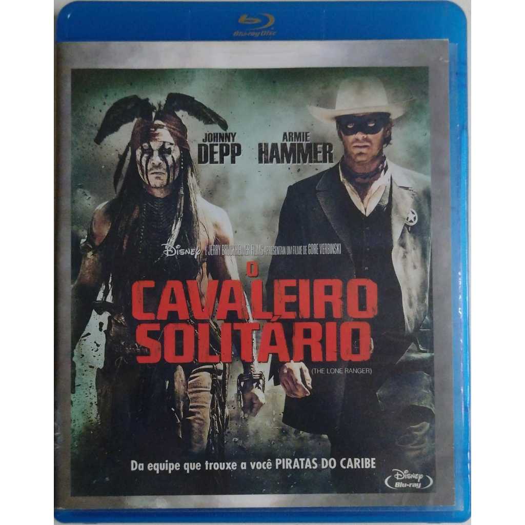 O CAVALEIRO SOLITÁRIO BLU-RAY  JOHNNY DEPP  ARMIE HAMMER