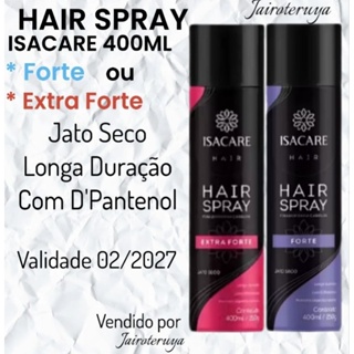 HAIR SPRAY FIXADOR ISACARE 400ML em Oferta na Shopee