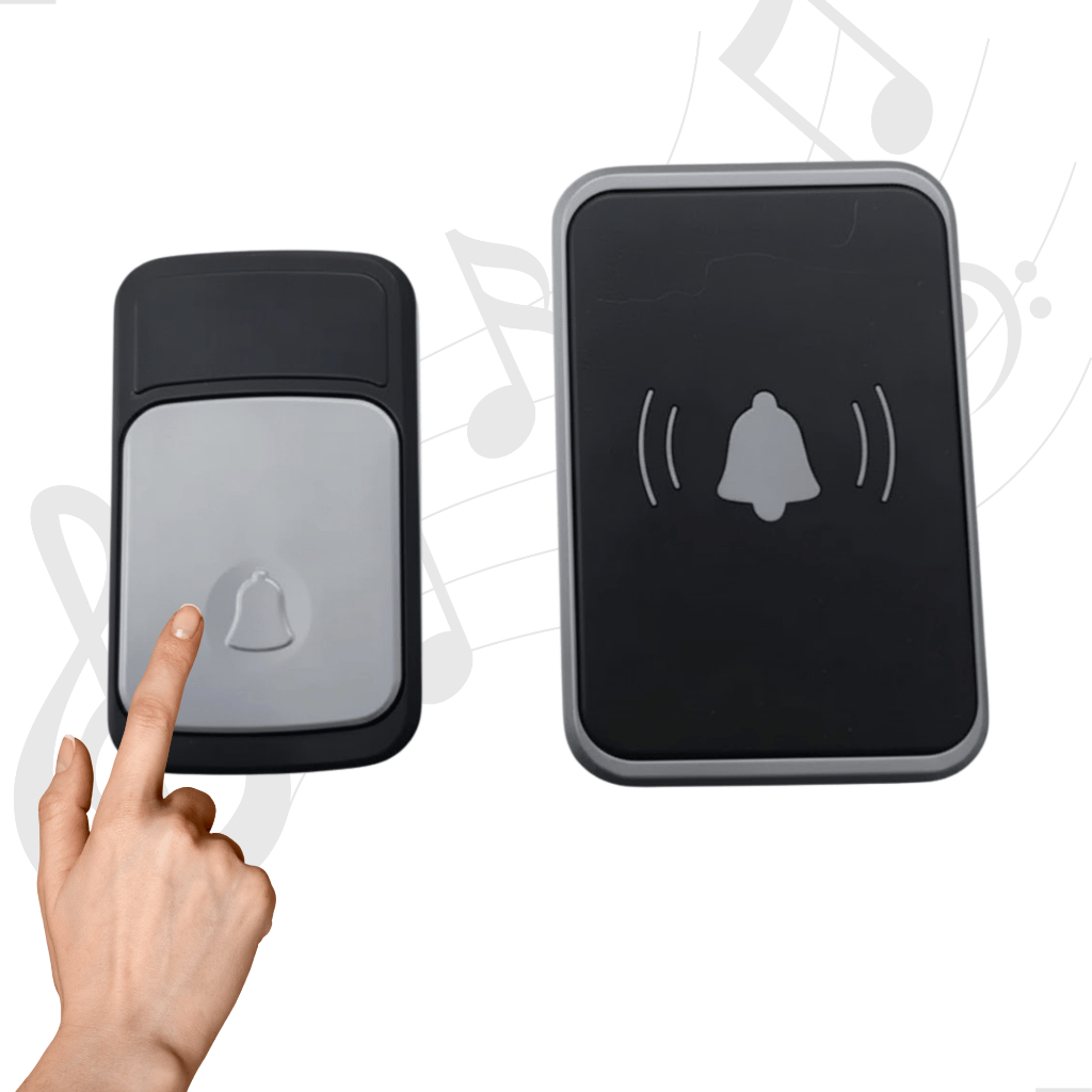 Campainha Sem Fio Residencial Wireless De Longo Alcance Eletrônica Sem Fio Bivolt Prova D´água