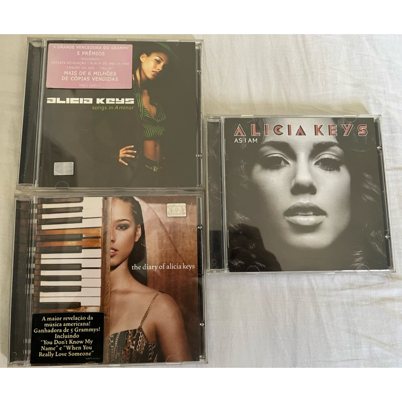 Kits 3 cds Alicia Keys (Songs in A Minor - The Diary of AK - As I Am)