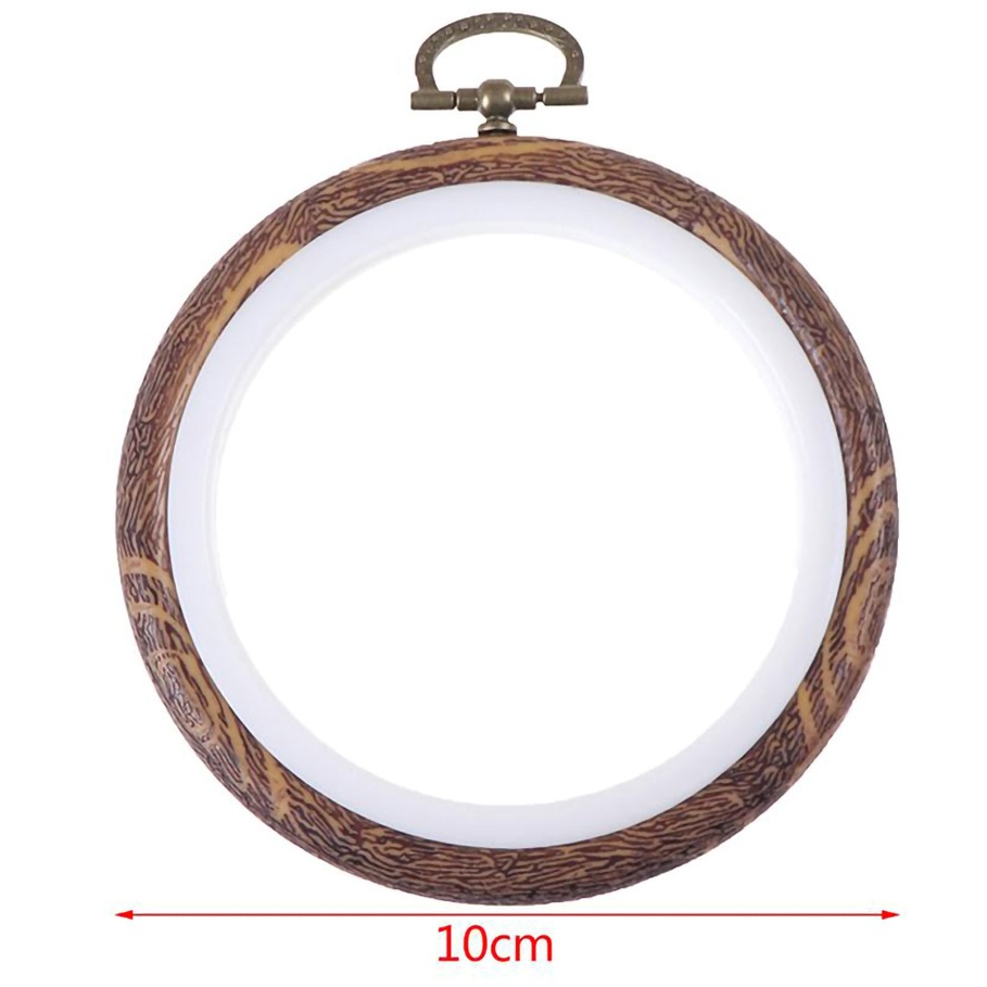 Kit 5 Bastidores para Bordado Plástico Desmontável em Tamanhos Variados