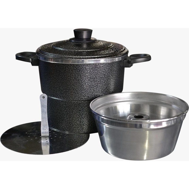 Cuscuzeiro Multiuso 3 em 1 Cuscuzeiro Com Faz Pudim Cuscuz Alimentos a Vapor
