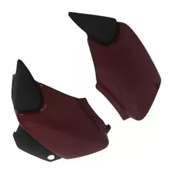 Par Tampa Lateral Fan 125 Cc 2005 A 2008 Moto Vermelha