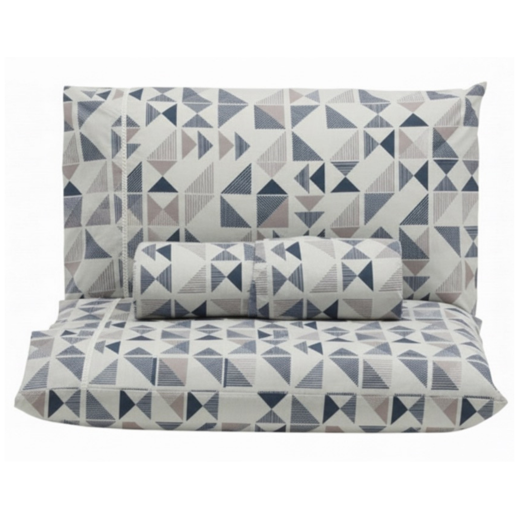 Lençol Solteiro Casal Queen King Ponto Palito 400 Fios Estampado 3 Peças com Fronhas em Oferta na Shopee