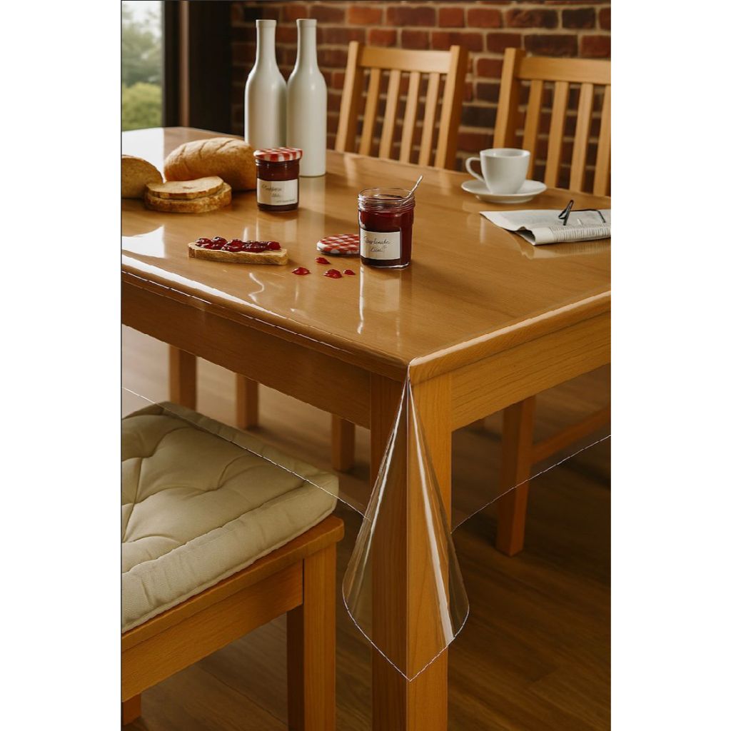 toalha de mesa pvc transparente