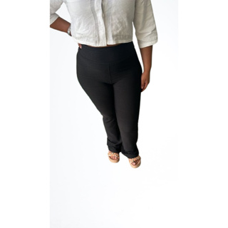 Calça Flare Feminina Bandagem em Oferta na Shopee