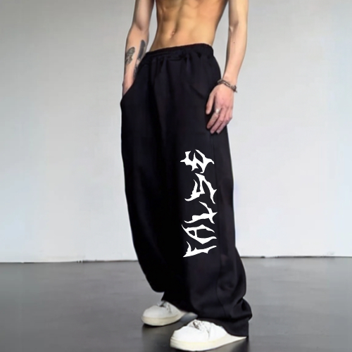 Calça Baggy Moletom Unissex Larga Streetwear Confortável False Estilo Urbano Premium Modelagem Ampla Casual  cod 03
