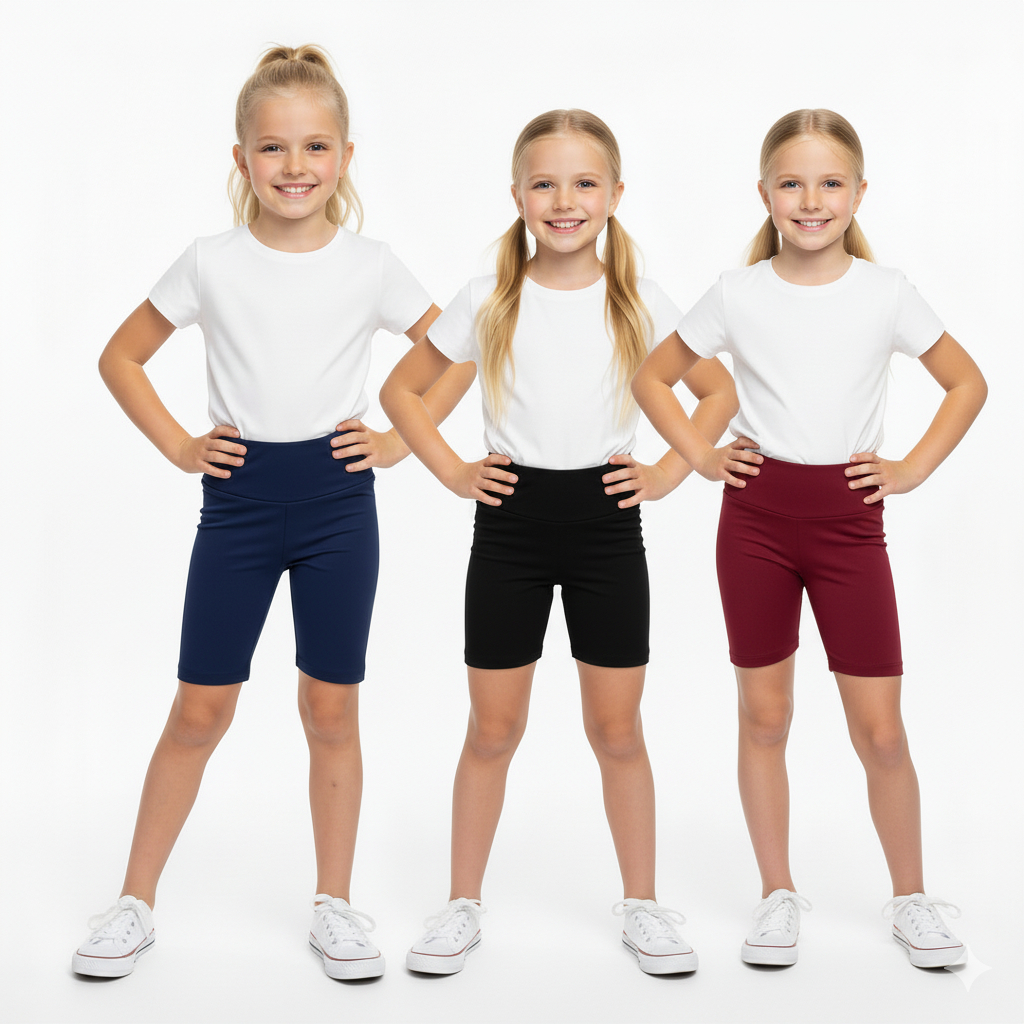 Kit com 3 Shorts Infantil Confortável Estilo Bermudinha Suplex Liso em Oferta na Shopee
