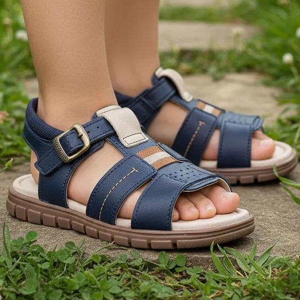 Sandália Infantil Ortopasso Anatômica Menino Macia Leve Confortável Conforto Escolar Palminha Macia em Oferta na Shopee