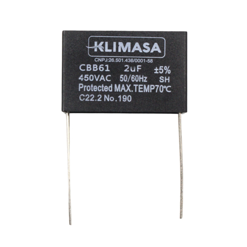 Capacitor Placa 2uf 450vac Cbb61 Quadrado - 11040004