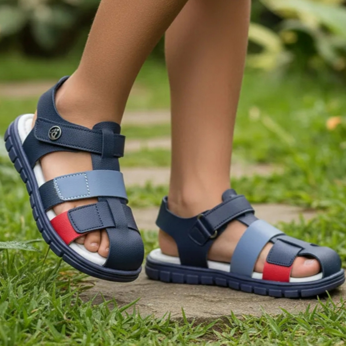 Sandália Infantil Ortopasso Anatômica Menino Básico Conforto Confortável Escolar Macia Leve