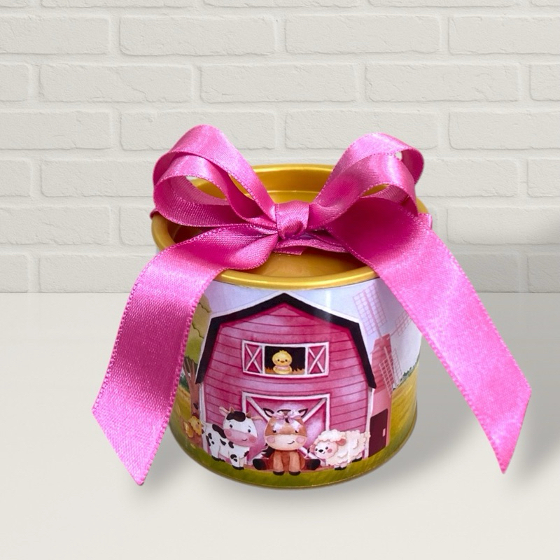 Tubolata personalizada fazendinha rosa | lembrancinha | festa | aniversario | batizado | chá de bebê | maternidade