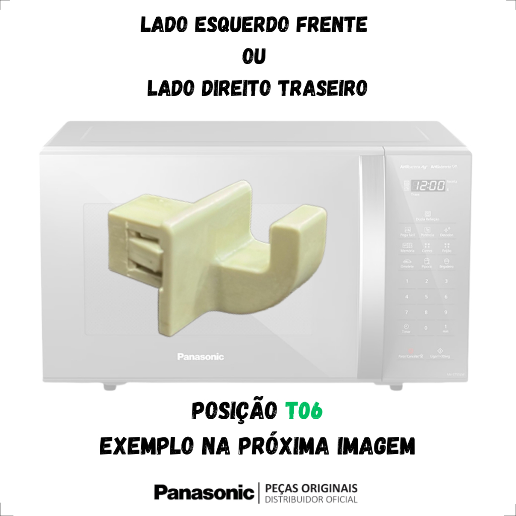 Suporte Da Grelha Microondas Panasonic Nn-st55 St65 St67 / Posição na vista explodida: T06