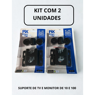 kit 2 Unidades Suporte Tv E Monitor Fixo Universal Led Lcd Monitor Até 10 Polegadas em Oferta na Shopee