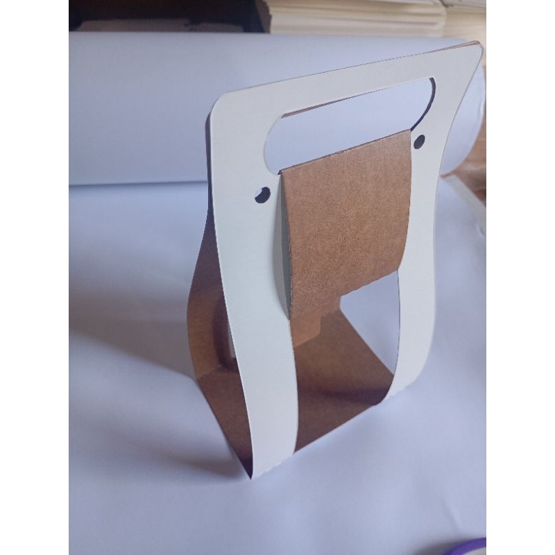 50 Embalagens Cintas para Caneca 300 a 325ml. ideal para presente Papel cartão lado branco x Kraft 220 a 240g. + BRINDE