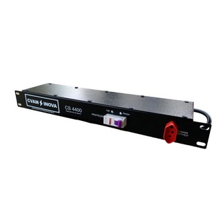 Régua Rack 19 Som Profissional 8+1 Tomadas Disjuntor 4400w Para Som Profissional e Estúdio