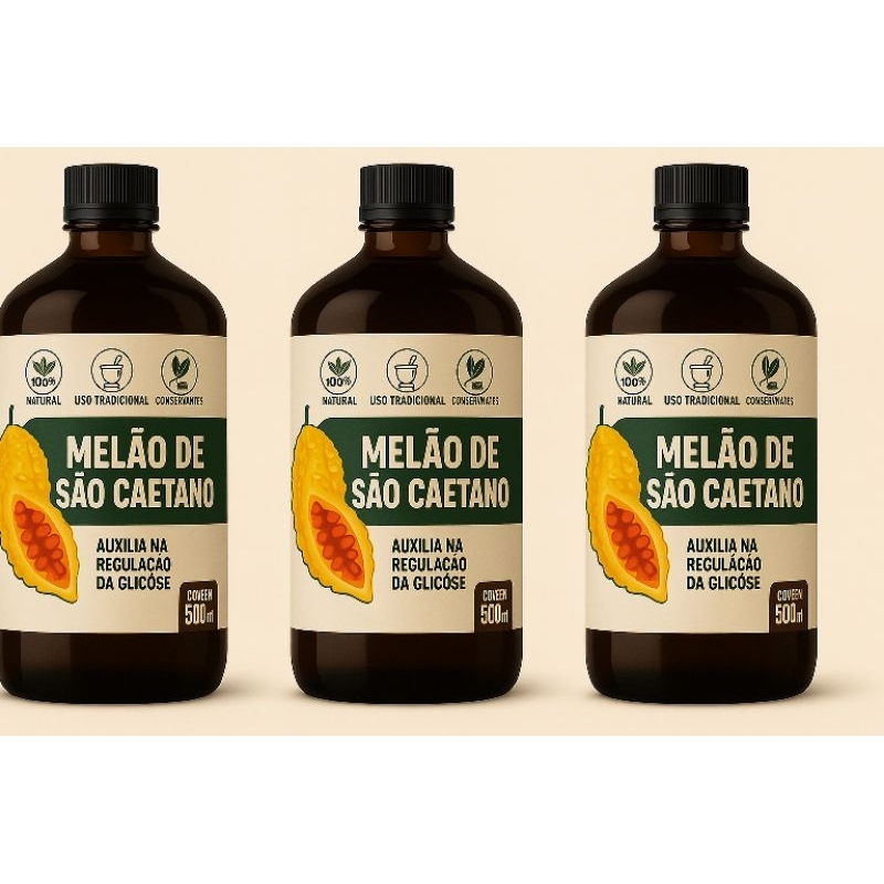 kit 3un / Melão São Caetano +Insulina 500ml