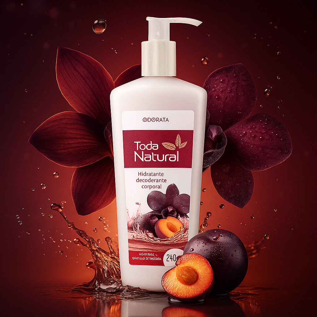 Hidratante Desodorente Corporal Toda Natural Ameixa e Orquídea Negra 240ml Odorata