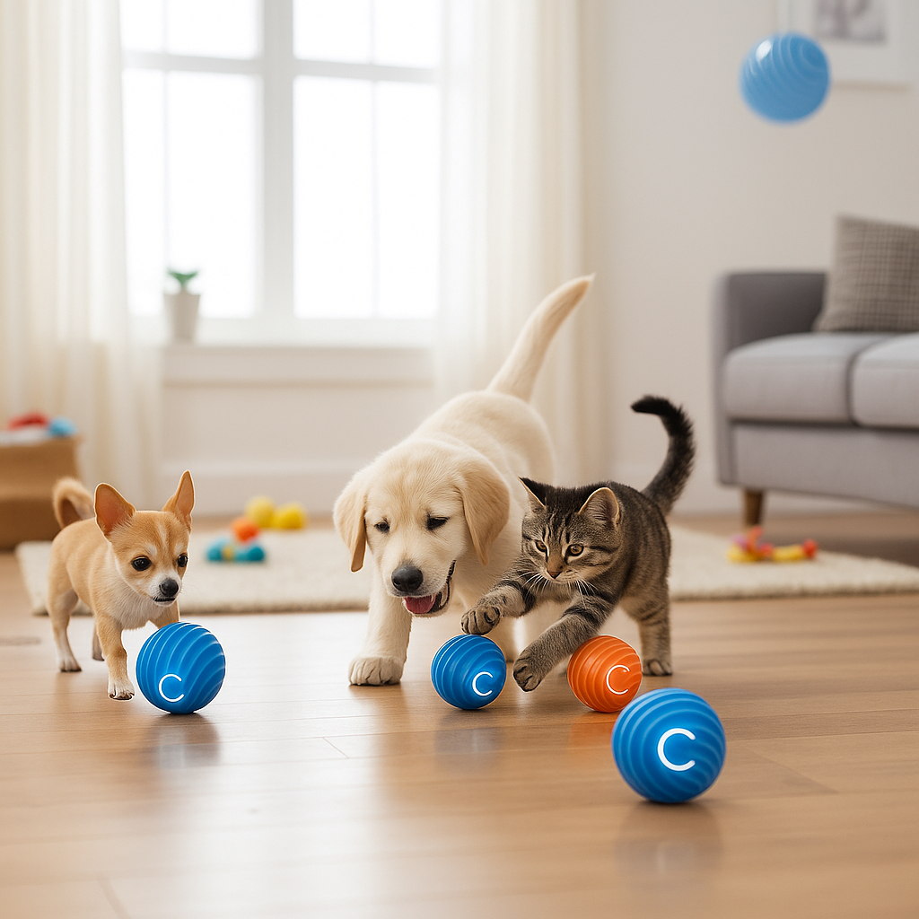 Bola Elétrica Interativa Para Gato - Rotação Automática, Recarregável Usb, Antiestresse - Exercicio em Oferta na Shopee