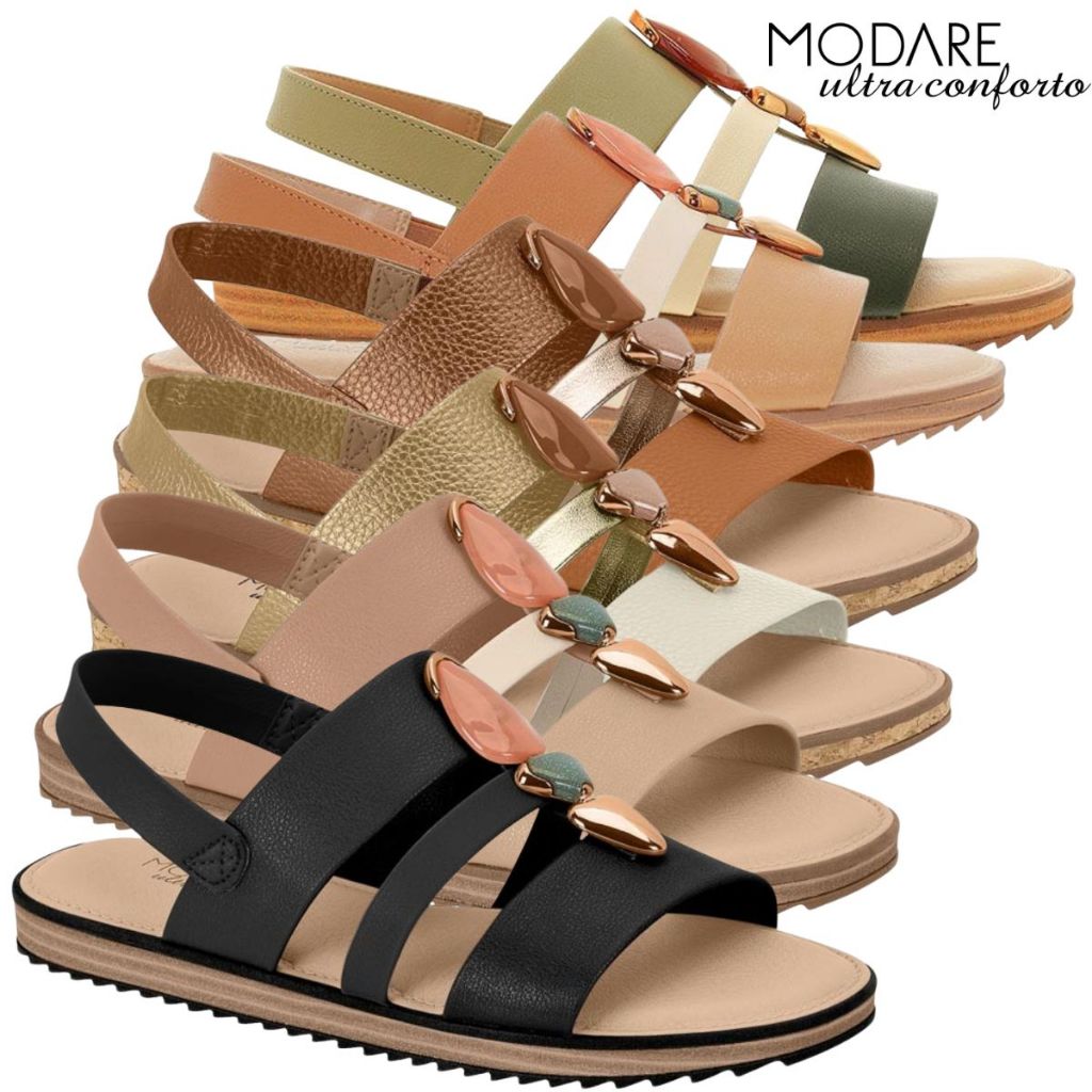 Sandália Feminina Rasteirinha Modare Predaria Casual Leve Confortável Macia Original em Oferta na Shopee