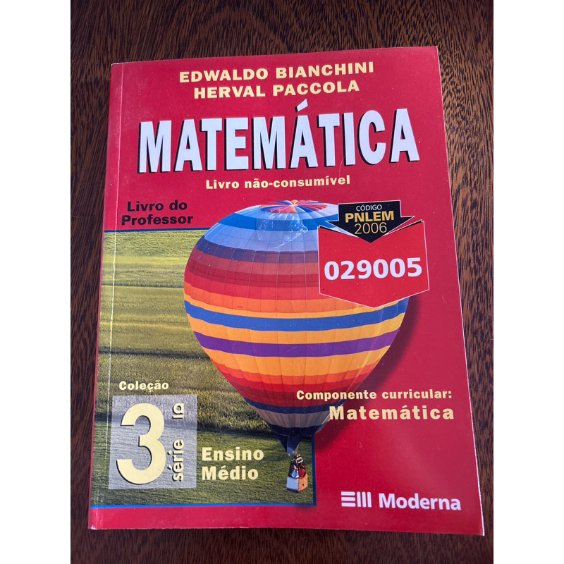 Livro Matemática Coleção 3ª Série