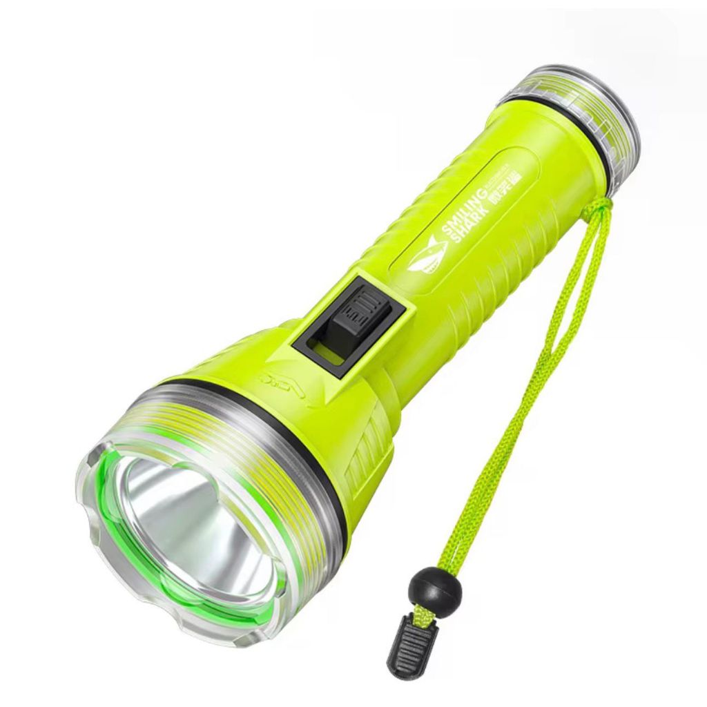 Lanterna de Mão Recarregável para Mergulho com Cordinha e Alta Iluminação