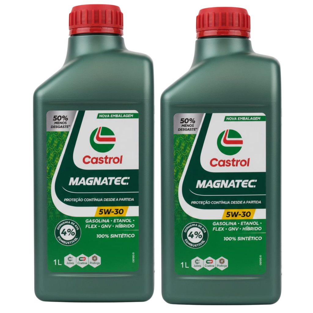 Kit 2 Óleo Motor 5w30 100% Sintético Api Sp Castrol Magnatec 1L